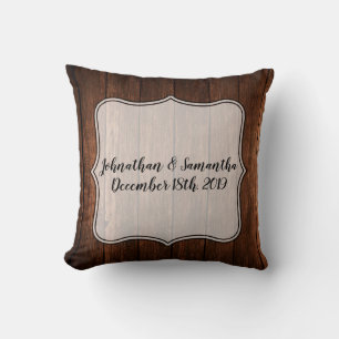 Coussin Comptoir en bois d'oreiller de 16 po x 16 po perso