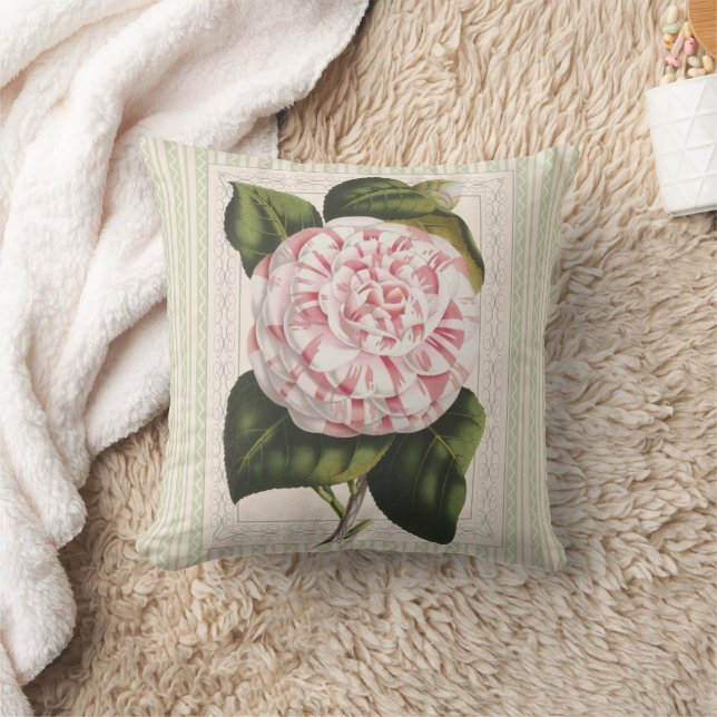 Coussin Comtesse de Derby Camellia Vintage Floral (Couverture)