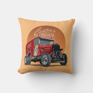 Coussin Concept de voiture de course rétro customisé