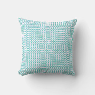 Coussin Concepteur Aqua Bleu et Blanc
