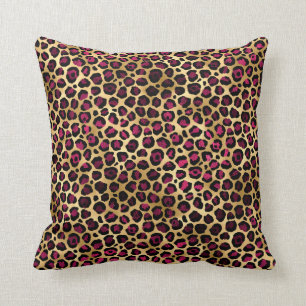 Coussin Conception 2 de la série Leopard de Bourgogne et d