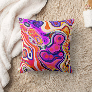 Coussin Conception abstraite colorée