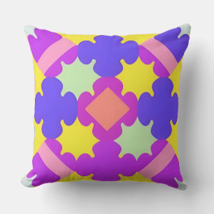 Coussin Conception Abstraite Géométrique Colorée