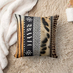 Coussin Conception africaine abstraite d'impression de