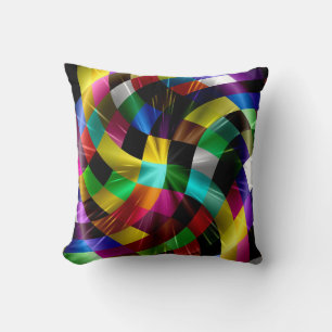 Coussin Conception artistique abstraite de rayons de lumiè