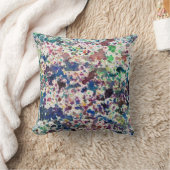 Coussin Conception bleue pourpre de texture d'arrière - (Couverture)