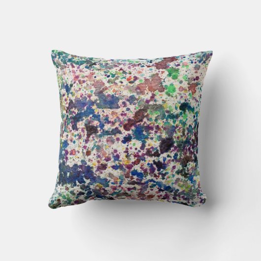 Coussin Conception bleue pourpre de texture d'arrière - (Verso)