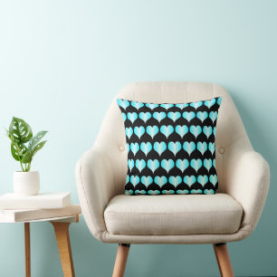 Coussin Conception Blue Hearts