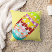 Coussin Conception Boo Hoo couleurs flash texte blanc (Couverture)