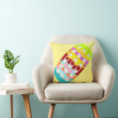 Coussin Conception Boo Hoo couleurs flash texte blanc (Chaise)