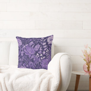 Coussin Conception botanique élégante Purple Dream inspiré