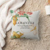 Coussin Conception botanique italienne florale Chien & Lib (Couverture)