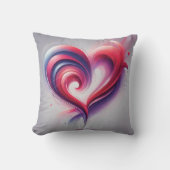 Coussin Conception cardiaque Abstraite - Costume d'amour d (Recto)
