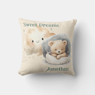 Coussin Conception Ciel Ours en Peluche Rêveur