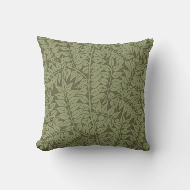 Coussin Conception classique Art Nouveau de branche de Wil (Recto)