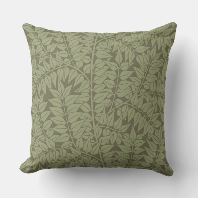 Coussin Conception classique Art Nouveau de branche de Wil (Recto)