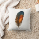 Coussin Conception colorée en plumes (Couverture)