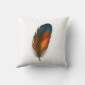 Coussin Conception colorée en plumes (Verso)