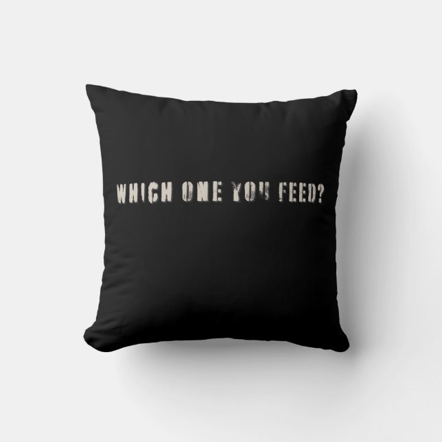 Coussin Conception commerciale | Loup Blanc | 2 faces (Recto)