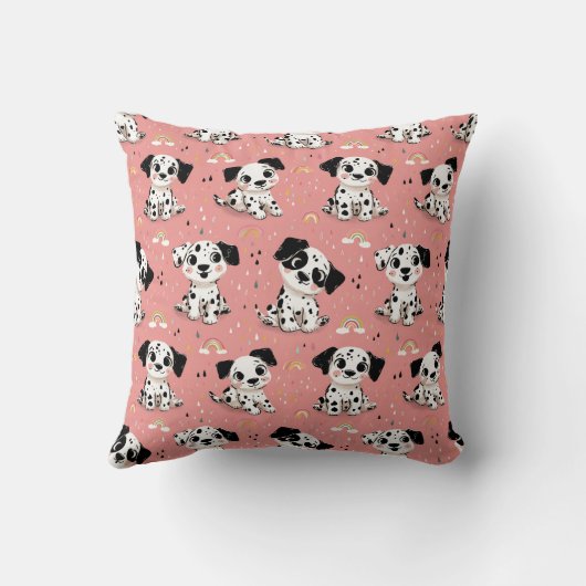 Coussin Conception d'aire de jeu pour chiot dalmate (Verso)