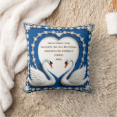 Coussin Conception d'arche de mariage amour cygne diamant  (Couverture)