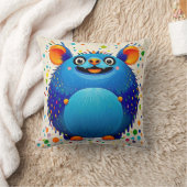 Coussin Conception d'art animal abstrait expressif coloré (Couverture)