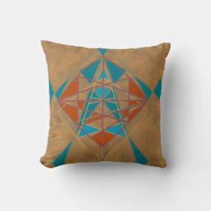 Coussin Conception d'art de l'homme étoile indien du déser