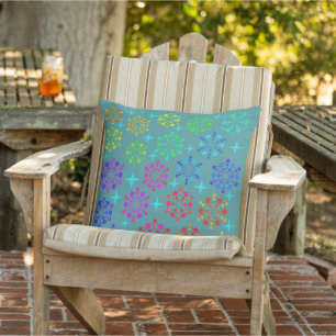 Coussin Conception d'art de motif rétro du milieu du siècl