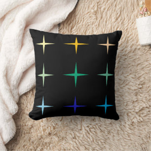 Coussin Conception d'art de stars géométriques de milieu d