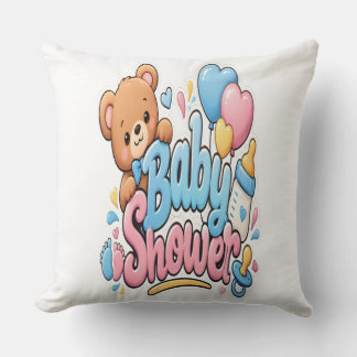 Coussin Conception d'autocollant pour Baby Shower avec un