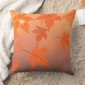 Coussin Conception d'automne avec feuilles d'érable et eff (Couverture)