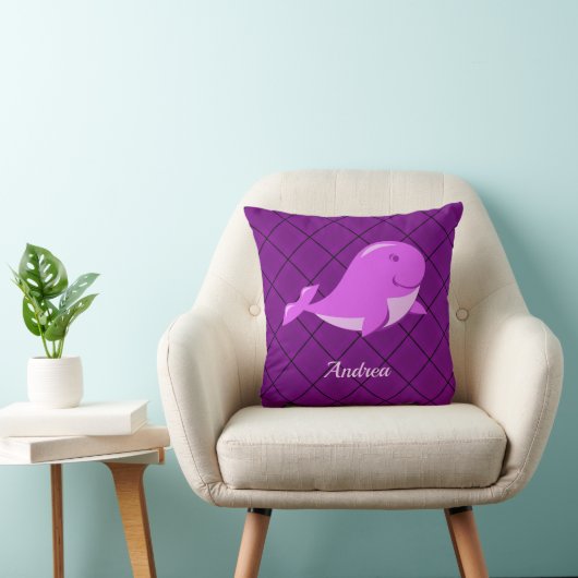 Coussin Conception de baleines mignonnes (Chaise)