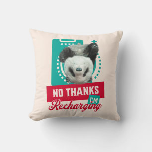 Coussin Conception de Batterie Sociale de Panda en Épuisem