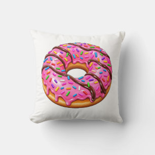 Coussin Conception de beignet coloré mignon