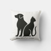 Coussin Conception de boho de chien et de chat (Recto)