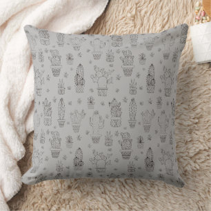 Coussin Conception de cactus et de succulents du désert