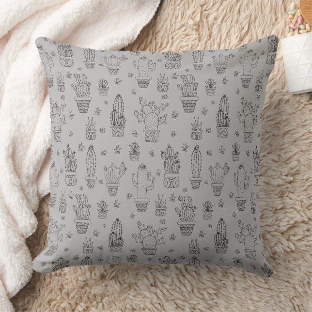 Coussin Conception de cactus et de succulents du désert (Couverture)