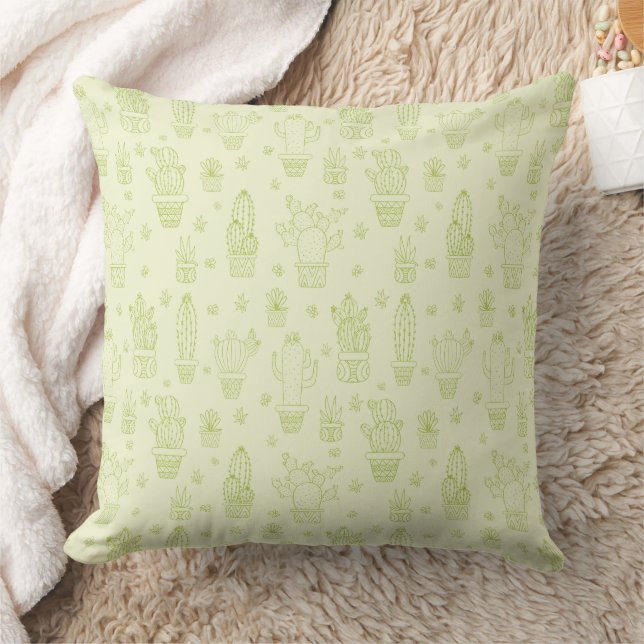 Coussin Conception de cactus et de succulents du désert (Couverture)