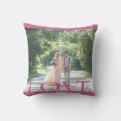 Coussin Conception de cadre d'amour typographique (Recto)