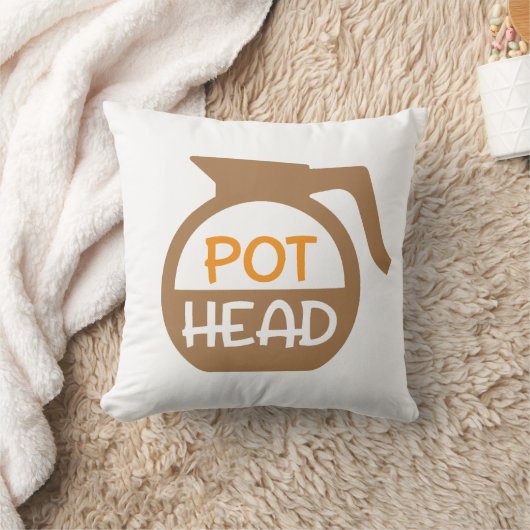 Coussin Conception de café Pot Head (Couverture)