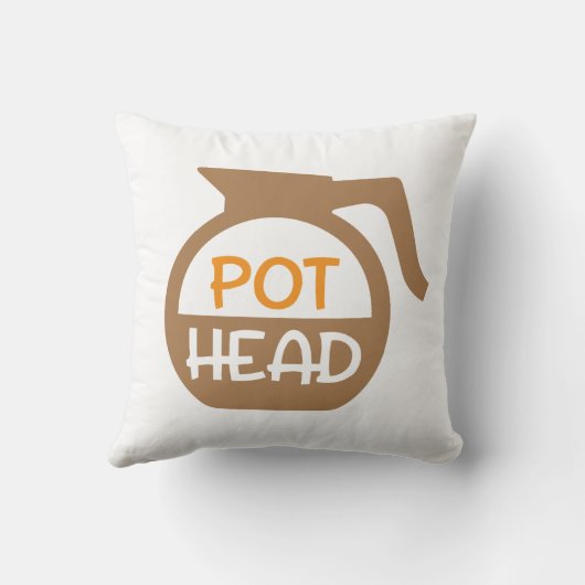 Coussin Conception de café Pot Head (Verso)