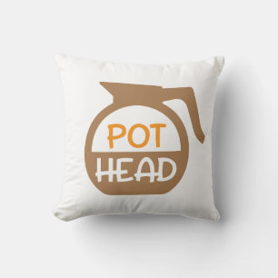 Coussin Conception de café Pot Head