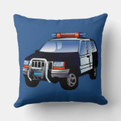 Coussin Conception de caricatures pour enfants de la polic (Verso)