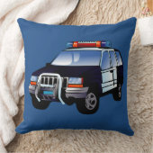 Coussin Conception de caricatures pour enfants de la polic (Couverture)