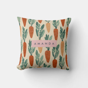 Coussin Conception de carotte de jardin fantaisiste person