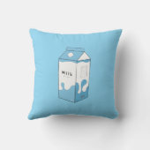 Coussin Conception de carton de lait (Verso)