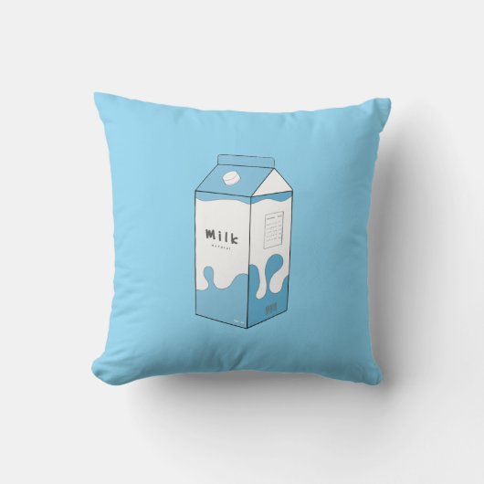 Coussin Conception de carton de lait (Recto)