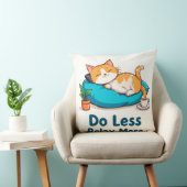 Coussin Conception de chat allongé avec légende (Chaise)