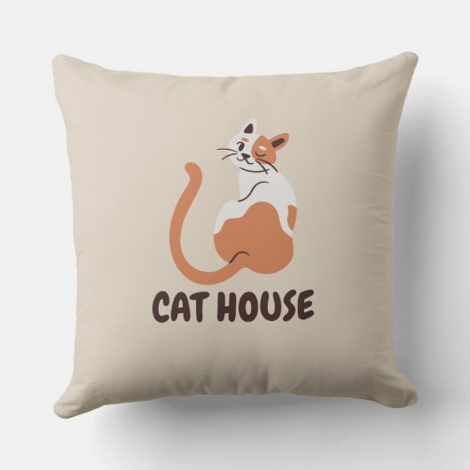 Coussin conception de chat cte (Verso)