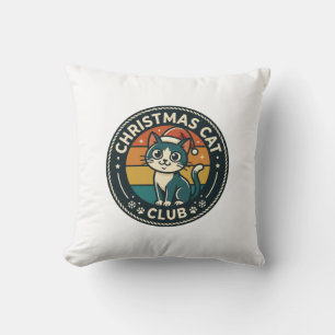 Coussin Conception de chat de Noël chaton mignon - Club de